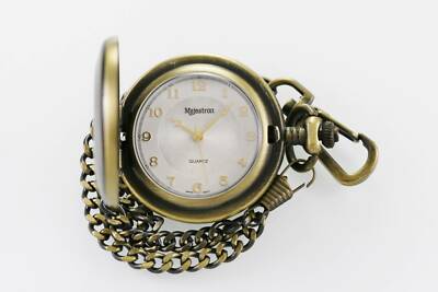 Majestron Uhr Herren Schwarz Weiß Dad Edelstahl Gold Batterie Tasche Quarz