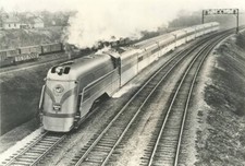 CB&QRR, ''Aeolus'' Streamlined Steam Locomotive, ca 1930s 5 x 7 Photo
