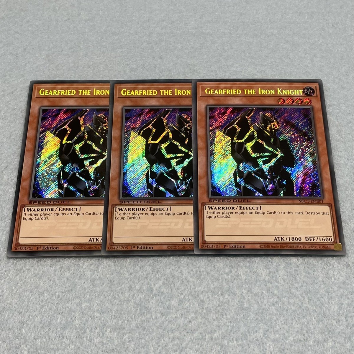 yugioh gearfried cards YuGiOh GX Structure Deck Warriors Triumph Single Card Gearfried the Swordmaster SD5-EN016