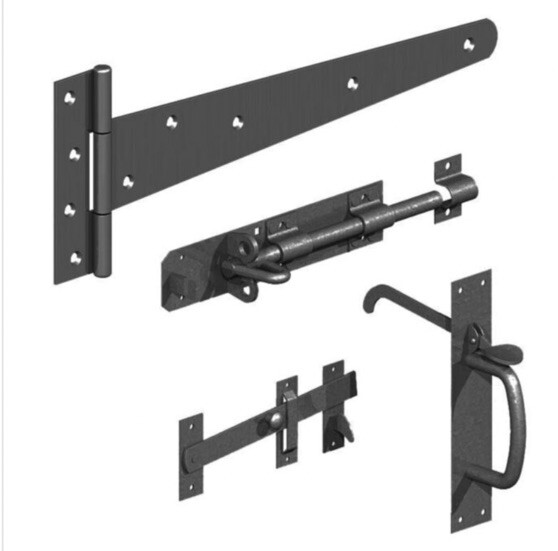 Gatemate® Swing Gate Kit Suffolk Latch Black 450mm 5970003