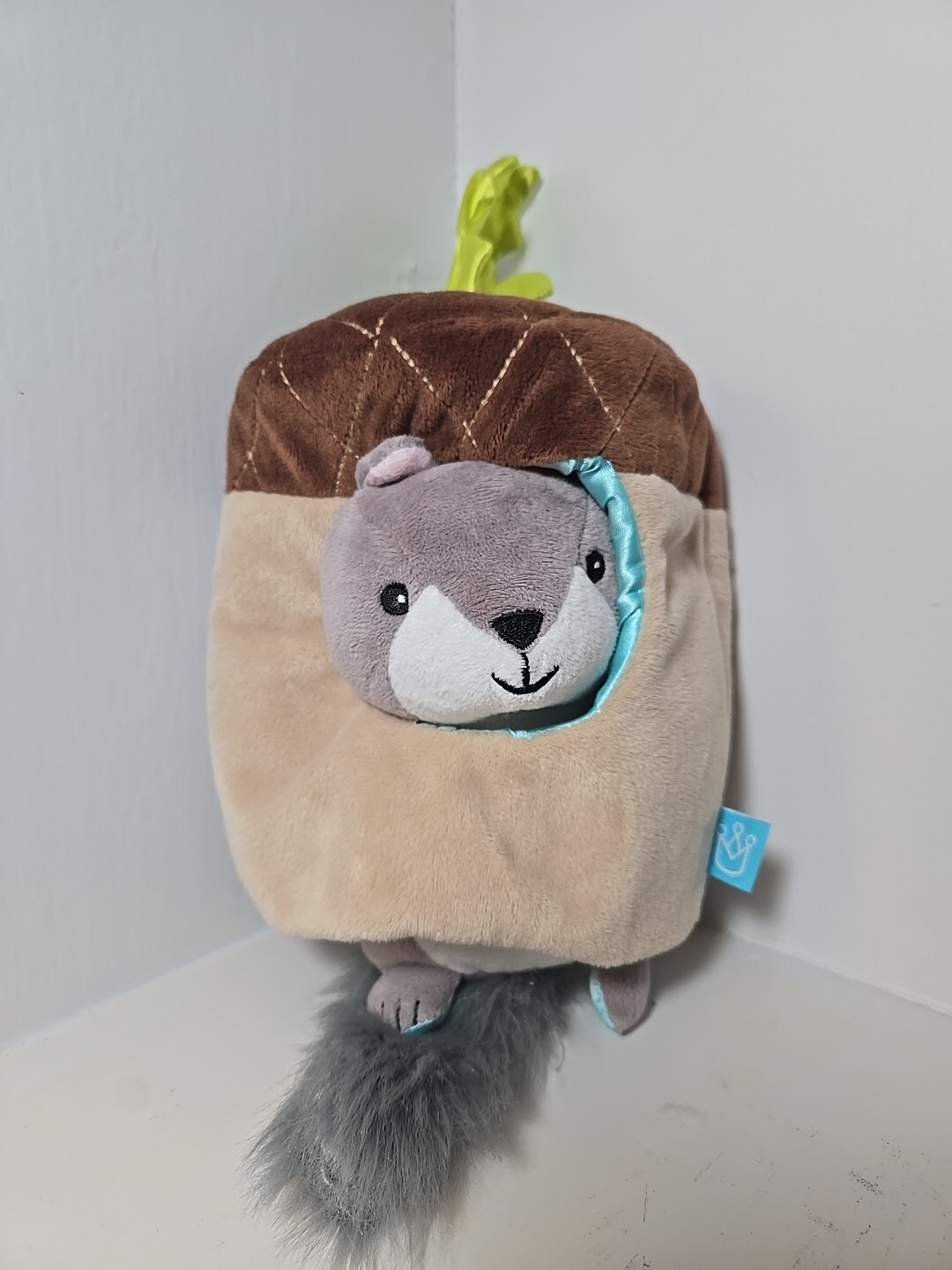 Plush Squirrel in Acorn Musical Hanging Nursery Decor by Manhattan Toy Co