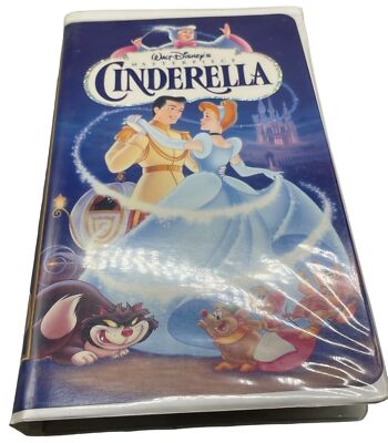 vintage Walt Disney's masterpiece Cinderella VHS tape English READ