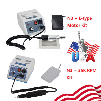Dental Lab Marathon III Micromotor Polisher N3 /35K RPM Motor Handpiece /Kit dn