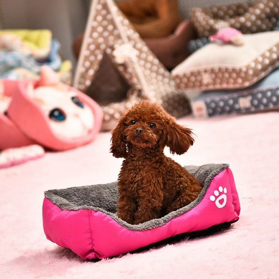 Pet Dog Cat Bed Puppy Cushion House Soft Warm Kennel Mat Blanket Pad Washable - Image 4 of 4