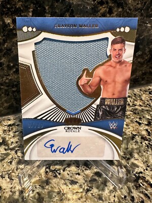 2023 Panini WWE Chronicles GRAYSON WALLER Crown Royale GOLD Auto 07/10 No SL-WAL