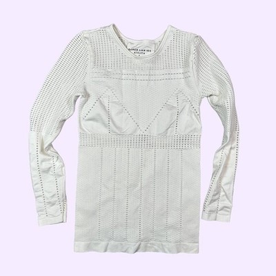 Derek Lam IOC X Athleta White Cut Out Workout Designer Top Women's Small