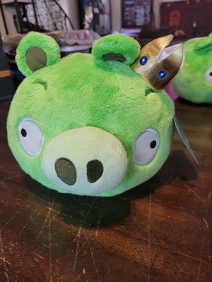 2010 Angry Birds King Pig 8  Plush By Commonwealth No Sound
