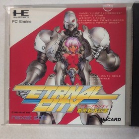 Etrnal City W/Case Manual PC Engine Hu Card Retro Used Game Good NTSC-J Japan