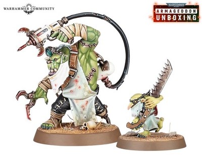 Warhammer 40k Ork PAINBOY + ASSISTANT New Sprue ARMAGEDDON Orks