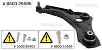 Querlenker Dreieckslenker Triscan 8500 25586 FüR Renault Megane 4 B9A K9A Lva