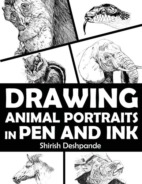 Drawing Animal Portraits In Pen And Ink Shirish Deshpande Taschenbuch Englisch-image