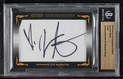 2010 Razor Cut Signature Edition 1/8 Jennifer Stone Cut Signature Auto 0o9
