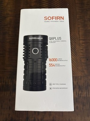 SOFIRN Q8Plus Rechargeable Flashlight 16000 Lumens with Anduril 2.0 UI