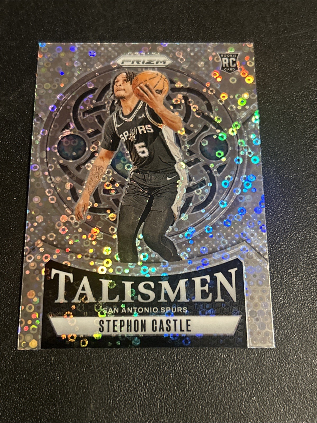 2024-25 Panini Prizm - Stephon Castle - DISCO Prizm Talismen RC - SPURS