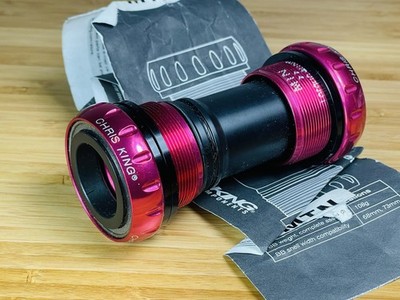 NOS Chris King MTN BSA 24mm  Threadfit Bottom Bracket A-Type 68-73mm - Pink