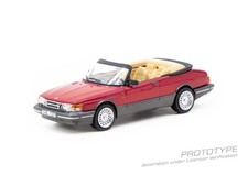 Tarmac Works 1/64 Saab 900 Turbo Convertible Red Diecast Model Car