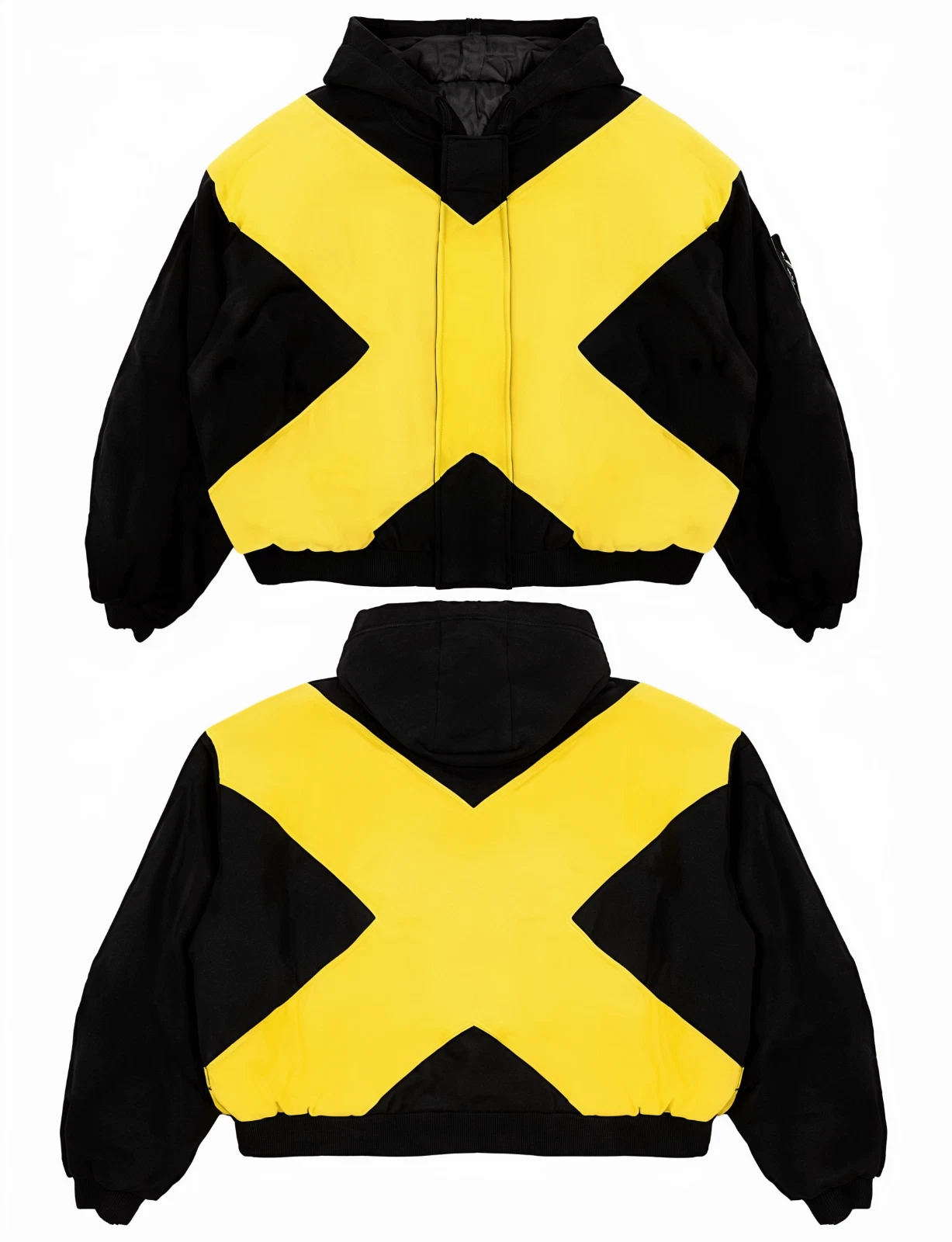 Marvel X-Men Wolverine Cosplay Jacket Black Yellow Hooded Costume Streetwear - product detail image 3
