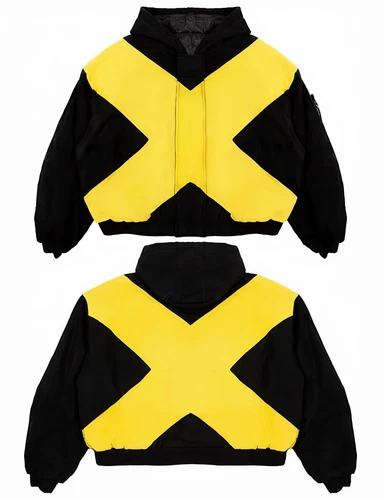 Marvel X-Men Wolverine Cosplay Jacket Black Yellow Hooded Costume Streetwear image 3