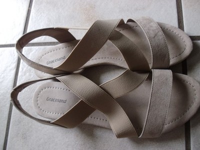 Damen schuhe sandalen sommer von Graceland  Gr. 40 beige  Neu