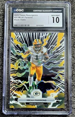 2025 Topps Resurgence Micah Parsons /2 CGC 10!!