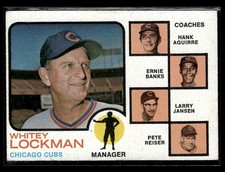1973 Topps Field Leaders #81 Lockman/Aguirre/Banks/Jansen/Reiser
