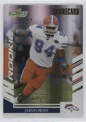 2007 Score Select Rookie Scorecard 84/100 Jarvis Moss #396 Rookie RC 1u6