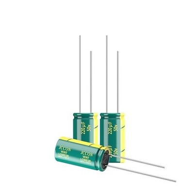 10-Pack 50V 220uF Premium Quality Low ESR Electrolytic Capacitors 8x16mm (0.3...