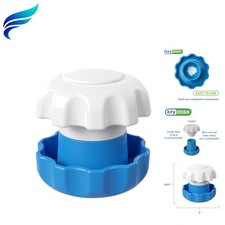Effortless Pill Crusher with Integrated Storage for Seniors  Caregivers - Blue