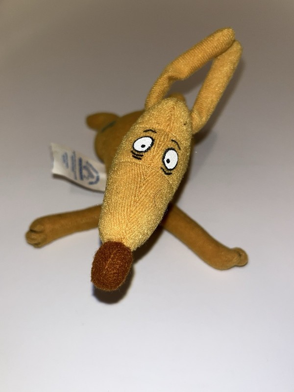 Vintage Applause Rugrats Plush Dog Spike Bean Bag 7" Cartoon Stuffed 1997