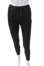Joie Womens Mid Rise Drawstring Knit Jogger Pants Black Size 2XS