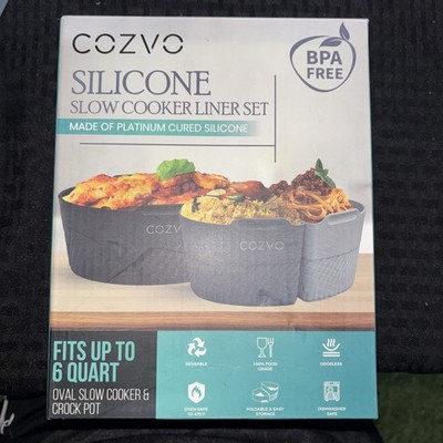 Silicone Slow Cooker Liners Compatible With Crock Pot 6 Quart.