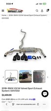 2018+ BMW X3/X4 Valved Sport Exhaust System | G01/G02 X30i