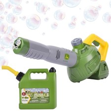Bubble Leaf Blower Toy for Kids 24oz Refill John Deere Outdoor Machine Easy