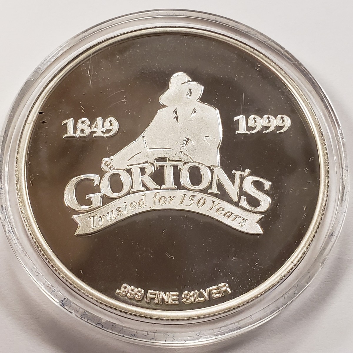 1 oz .999 Silver - Gortons Frozen Foods Sesquicentennial 1849-1999