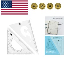 Triangle Ruler, 2 Pack, 22 15cm, 30/60 45/90, Right Triangle Ruler for Drawing