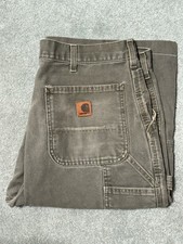 Carhartt Shorts 36 Green Carpenter Utility Work B147