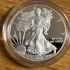 2014 W American Silver Eagle COA Proof  Ultra CameoBullion $1 Coin * Beautiful!!