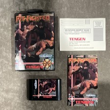 Sega Genesis Pit-Fighter Complete in Box Cleaned Tested