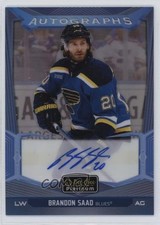 2024-25 O-Pee-Chee Platinum Blue Rainbow Auto Brandon Saad #BA-BS