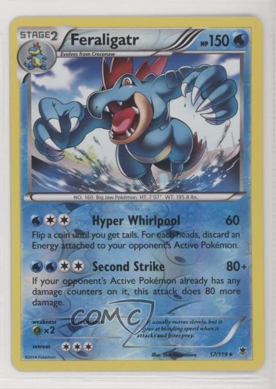 Feraligatr Reverse Foil Pokemon XY Phantom Forces #17