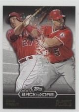 2016 Topps Back-to-Back Albert Pujols Mike Trout #B2B-11 1u6