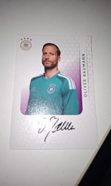 Edeka DFB Unterschriftenkarte Oliver Baumann Panini Fußball WM 2026 limitiert!!