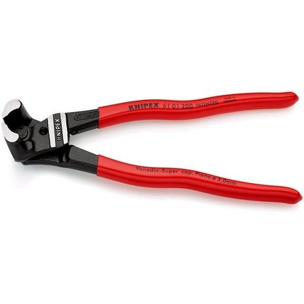 Bolzenvornschneider Gesamt-L.200Mm Kopf Pol.Ku.-ÜBerzug Knipex-image