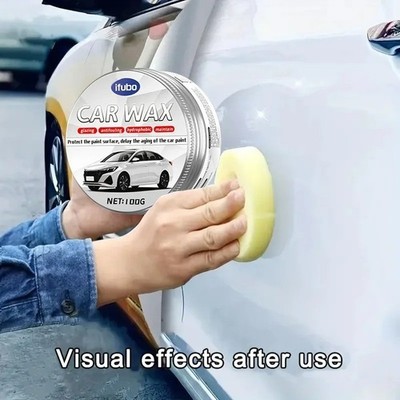 White Car Wax Scratch Remover Polish Paint Repair Paste Long Lasting Shine Prote