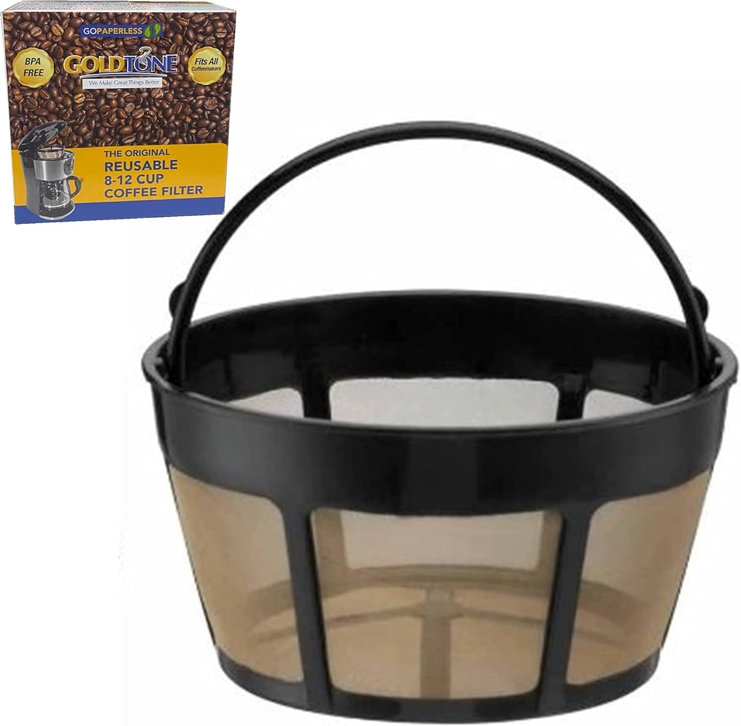 Reusable 8-12 Cup Coffee Filter Basket &ndash; Fits Cuisinart, BPA Free, 1-Pack