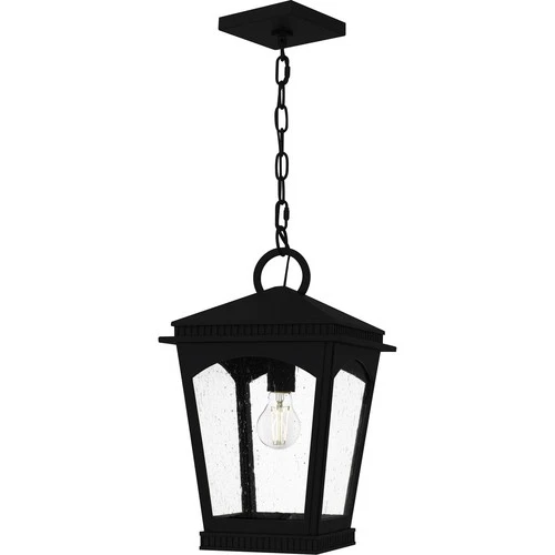Earth Black Outdoor Hanging Lantern from the Huck Collection - Picture 1 of 5