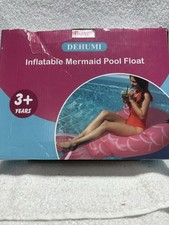 Inflatable Mermaid Pool Float, Summer, Beach, Water, Outdoors, Kids And Adults