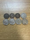 Lot Of 8 Coins- 4 Buffalo Nickels, 1 Liberty Nickel, And 3 Indian Head Cents