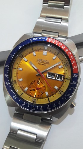 Seiko Pogue Pepsi Bezel 6139-6002 Automatic Chronograph Vintage Watch 1974
