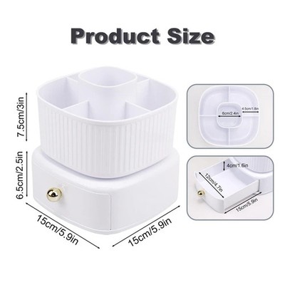  Rotierende Aufbewahrung Stifthalter Büro Student Bleistift Make-up Pinsel Organizer